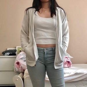 good condition - forever 21 white jacket size small